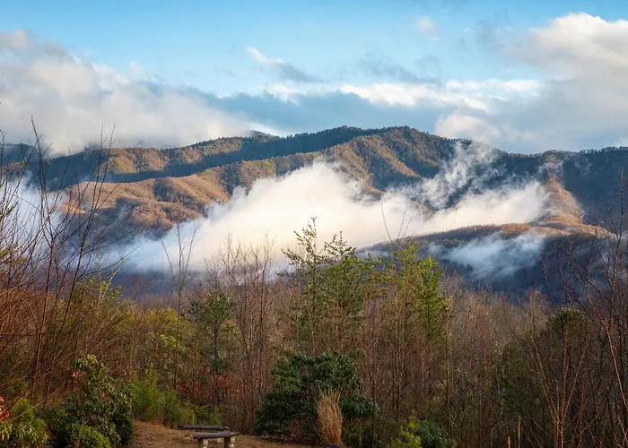Real Log Cabin With Amazing Views, Hot Tub, Sauna, Games Gatlinburg
